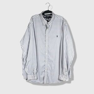 Polo Ralph Lauren Performance Button Down Shirt Mens XXL Plaid‎ Preppy Classic